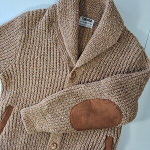 Tundra Wool and Suede Cardigan